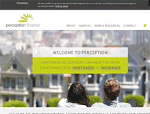 Tablet Screenshot of perceptionfinance.com